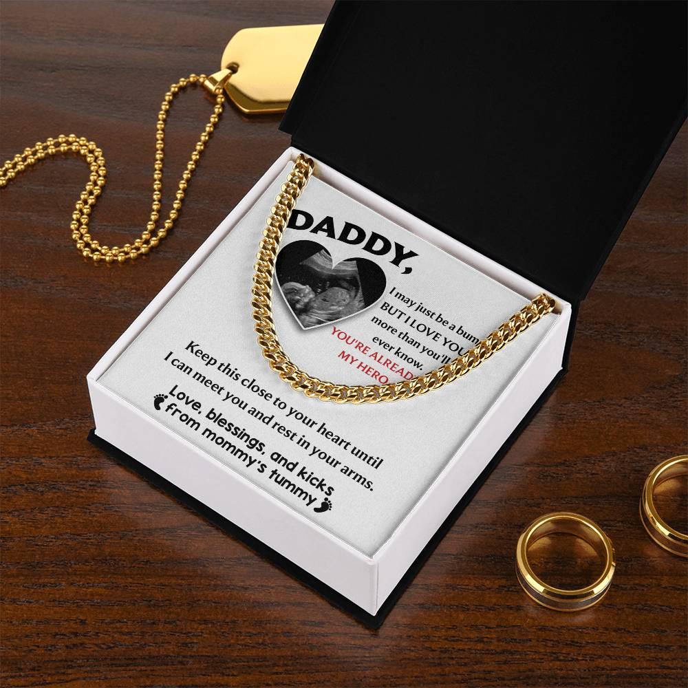 Dad - Close To Your Heart Cuban Chain Link Necklace with Gift Box