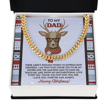 Gift for Dad - Be My Father - Cuban Link Chain Necklace