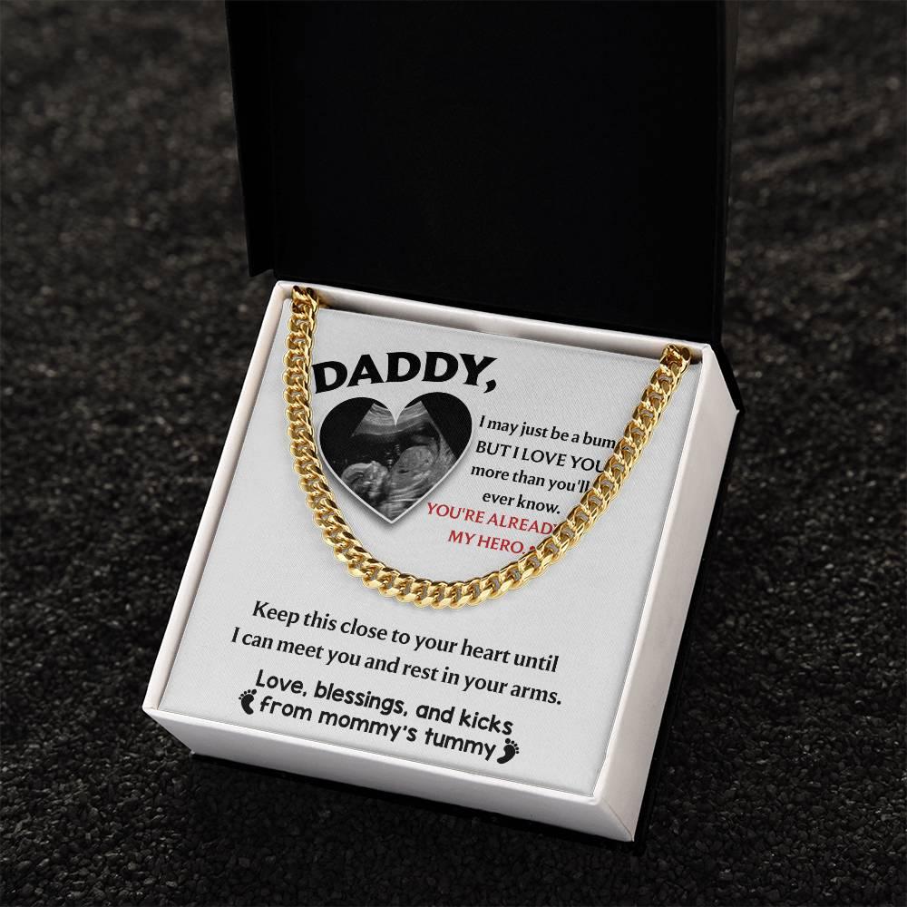 Dad - Close To Your Heart Cuban Chain Link Necklace with Gift Box