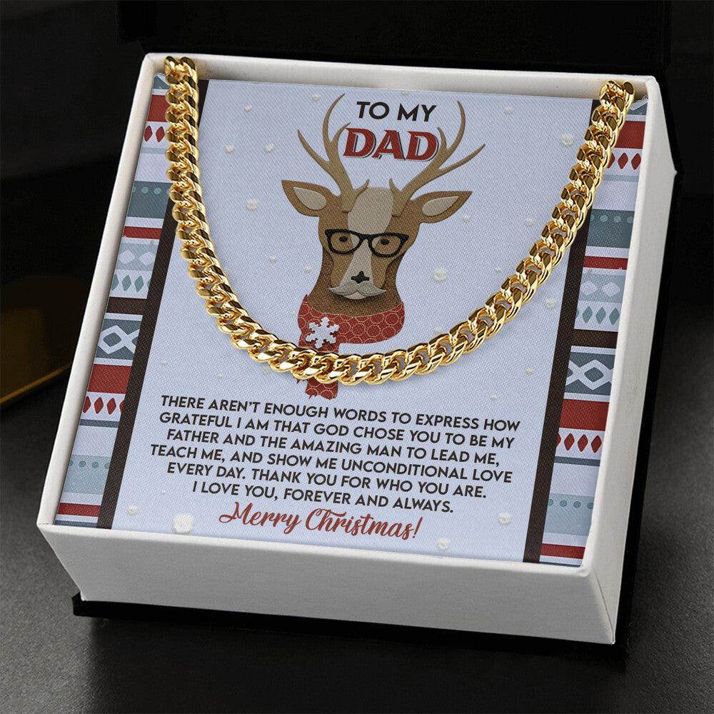 Gift for Dad - Be My Father - Cuban Link Chain Necklace