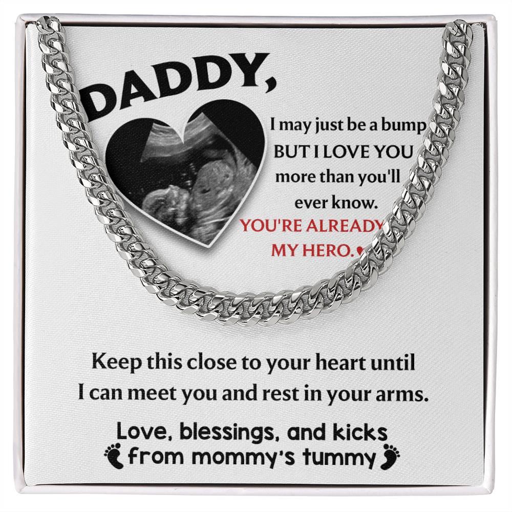 Dad - Close To Your Heart Cuban Chain Link Necklace with Gift Box