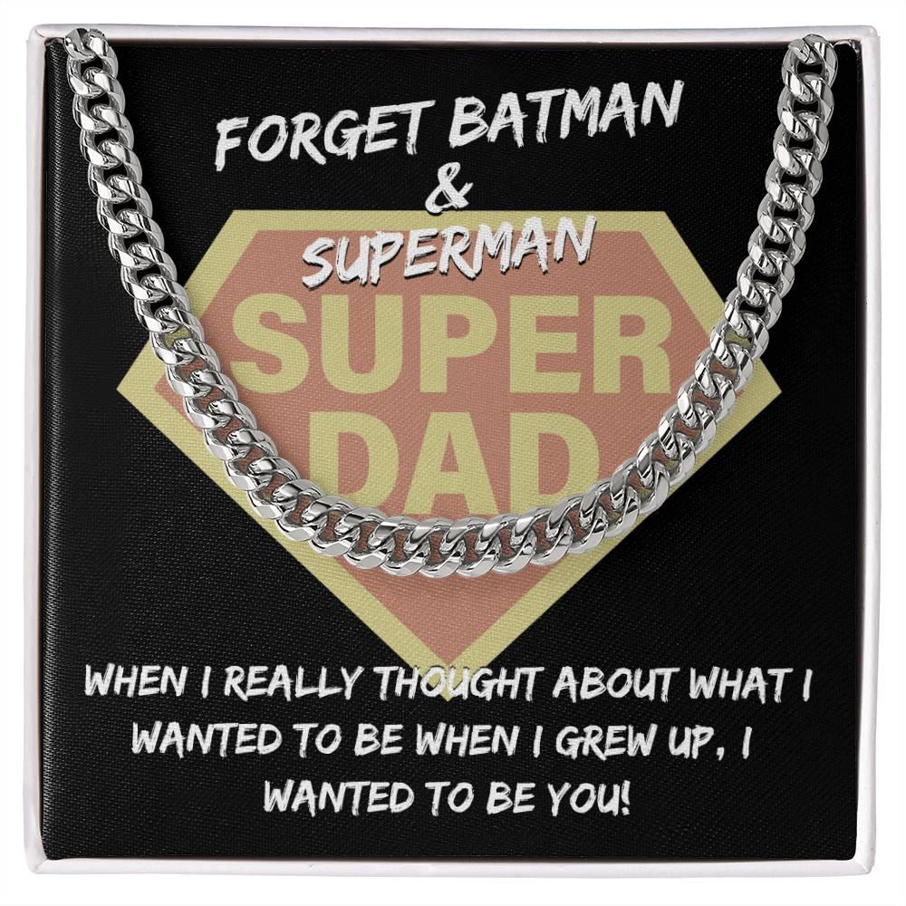 Dad - To Be You Cuban Chain Link Necklace with Gift Box