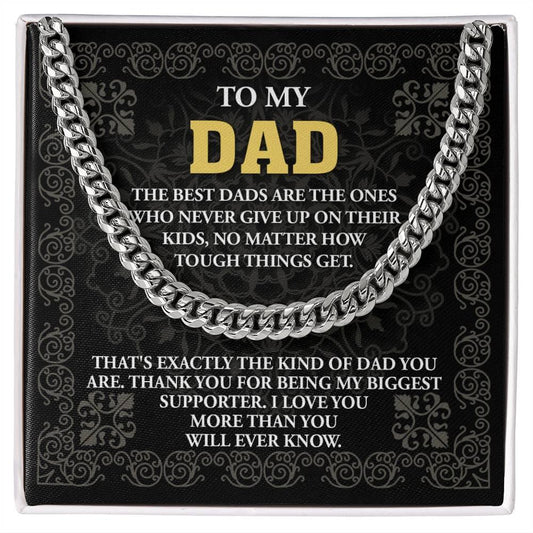 Dad - Kind Of Dad Cuban Chain Link Necklace with Gift Box