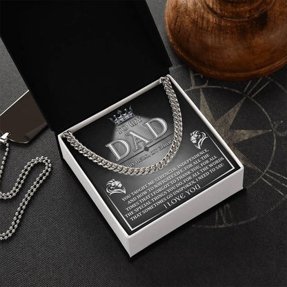 Dad - Need To Say Cuban Chain Link Necklace with Gift Box