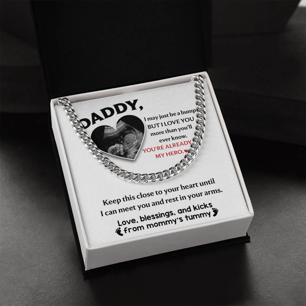 Dad - Close To Your Heart Cuban Chain Link Necklace with Gift Box