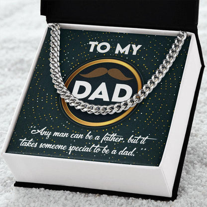 Dad Gift - It Takes Someone Special to Be a Dad Cuban Chain Link Necklace