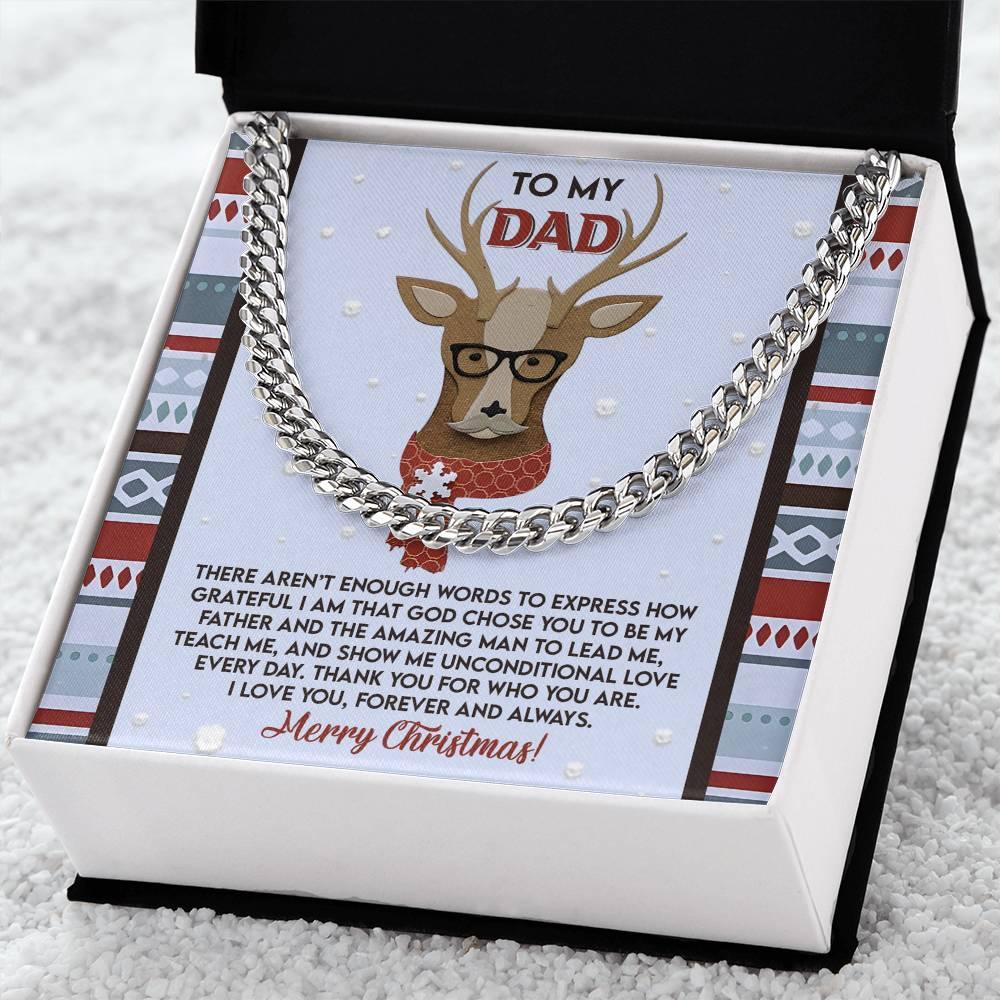 Gift for Dad - Be My Father - Cuban Link Chain Necklace