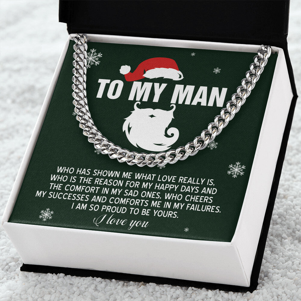 Gift for My Man - To Be Yours - Cuban Link Chain Necklace