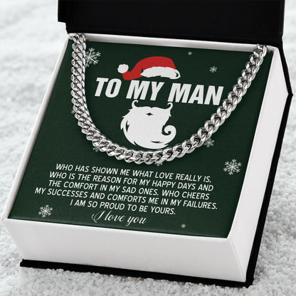 Gift for My Man - To Be Yours - Cuban Link Chain Necklace