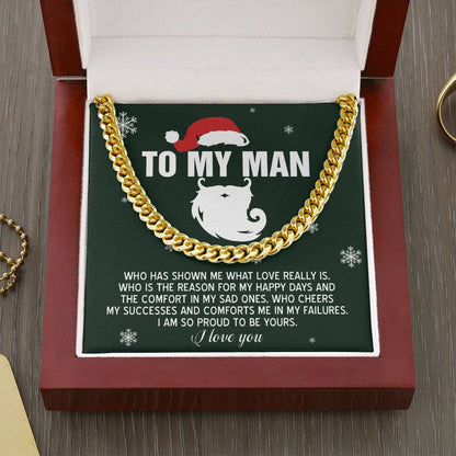 Gift for My Man - To Be Yours - Cuban Link Chain Necklace