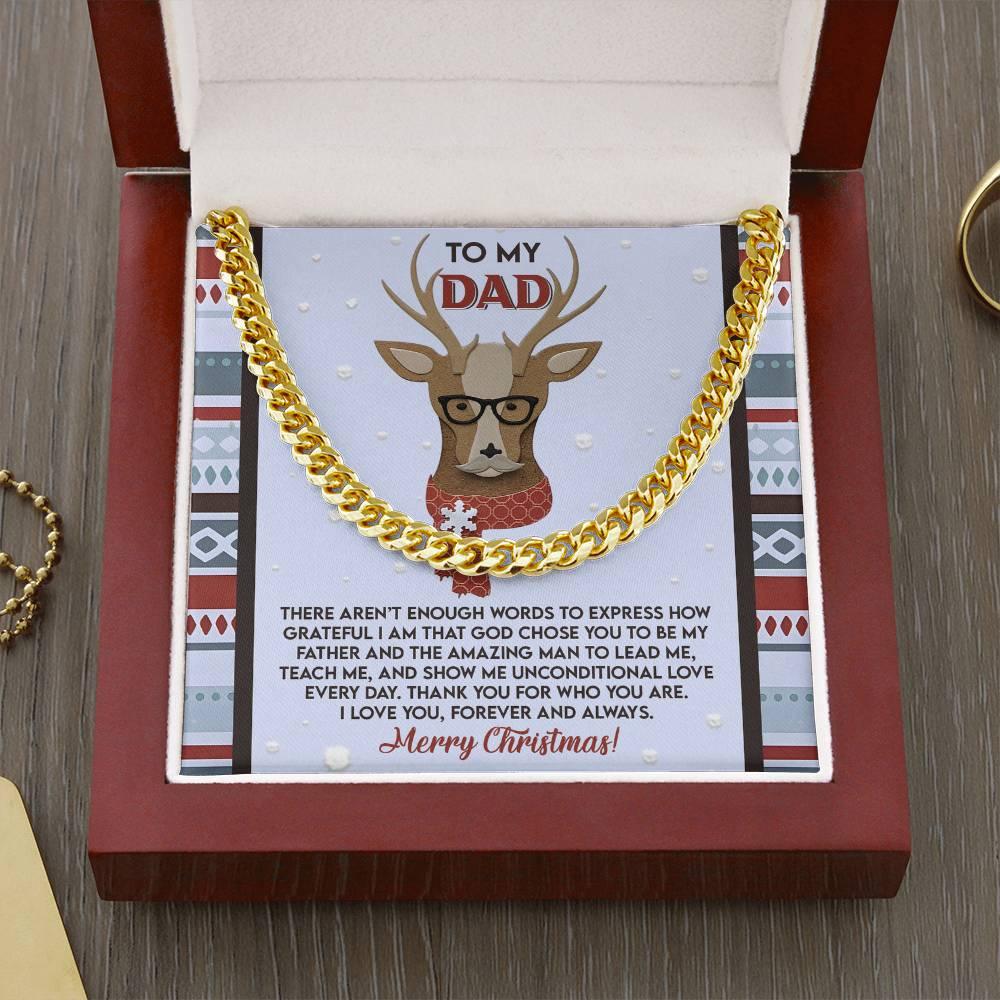 Gift for Dad - Be My Father - Cuban Link Chain Necklace