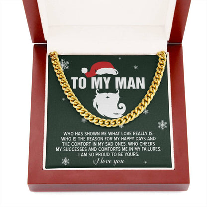 Gift for My Man - To Be Yours - Cuban Link Chain Necklace