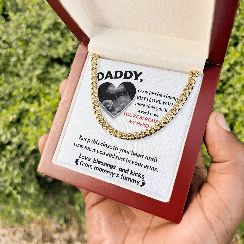 Dad - Close To Your Heart Cuban Chain Link Necklace with Gift Box