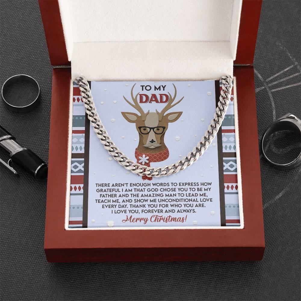 Gift for Dad - Be My Father - Cuban Link Chain Necklace