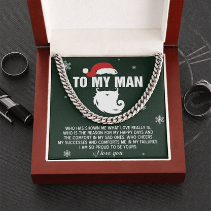 Gift for My Man - To Be Yours - Cuban Link Chain Necklace