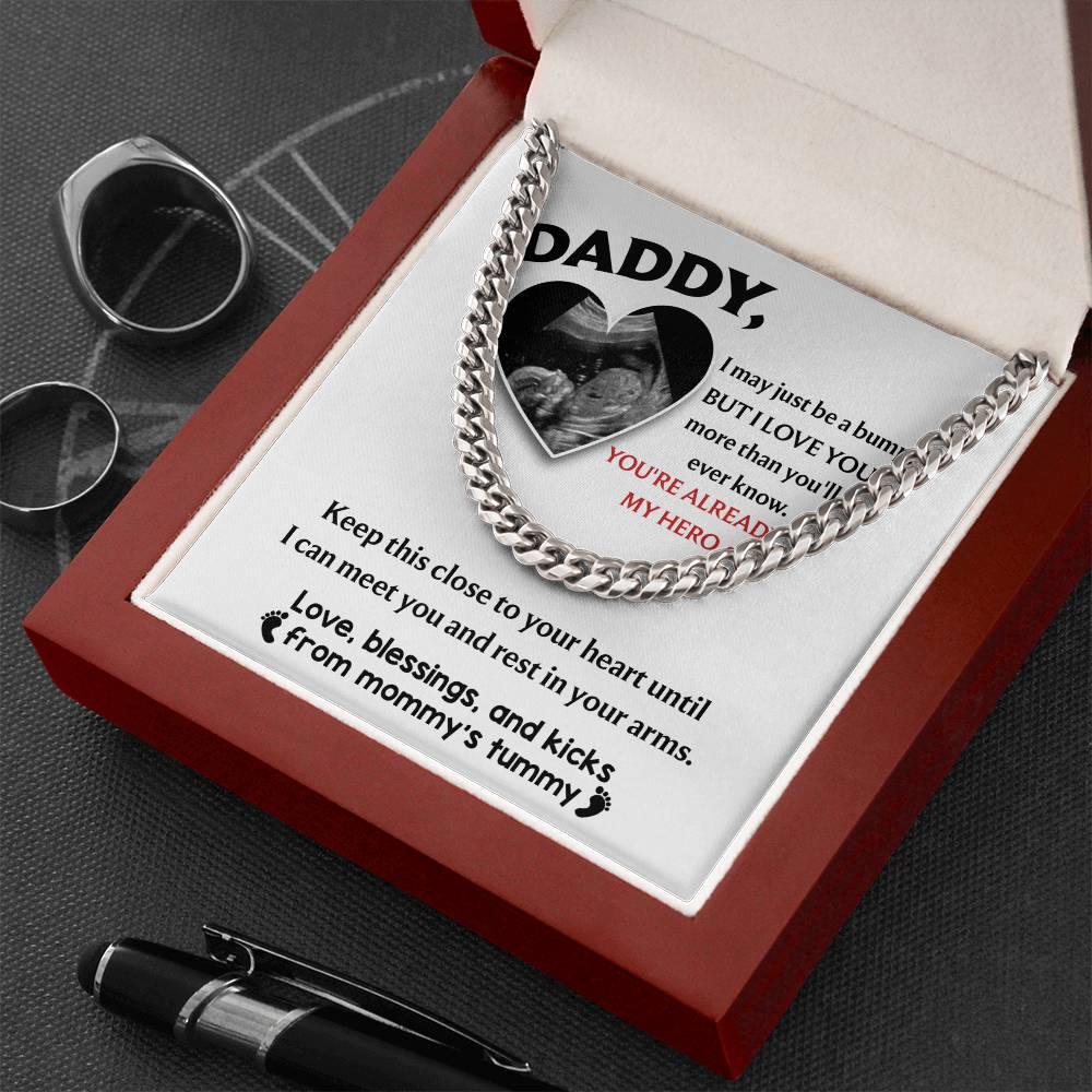 Dad - Close To Your Heart Cuban Chain Link Necklace with Gift Box