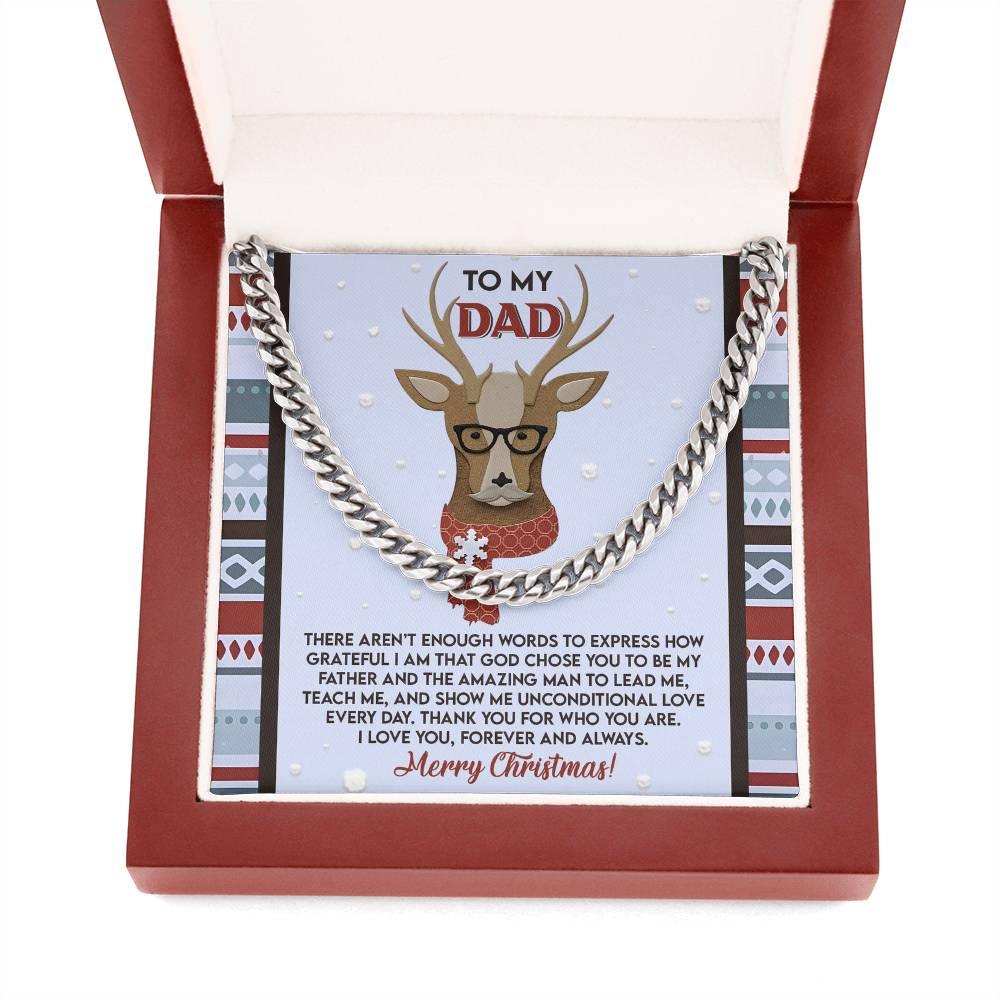 Gift for Dad - Be My Father - Cuban Link Chain Necklace