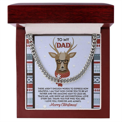 Gift for Dad - Be My Father - Cuban Link Chain Necklace