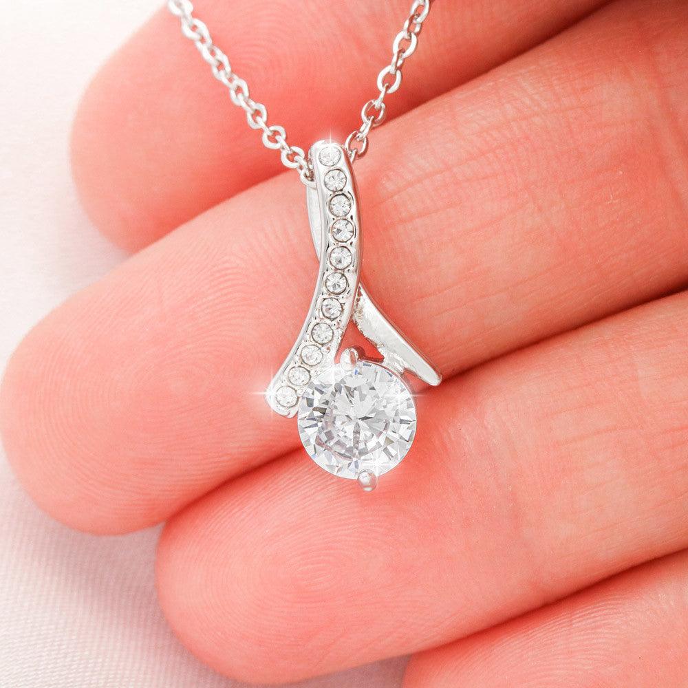 Mother-in-Law Gift from Son-in-Law CZ Pendant Necklace