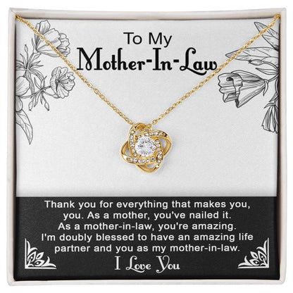 To My Mother-in-Law You Nailed It as a Mother Pendant Necklace