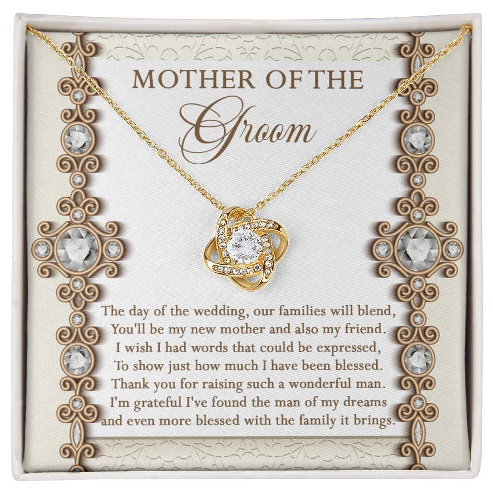 Mother of the Groom Gift New Mother and Friend Love Knot Pendant Necklace