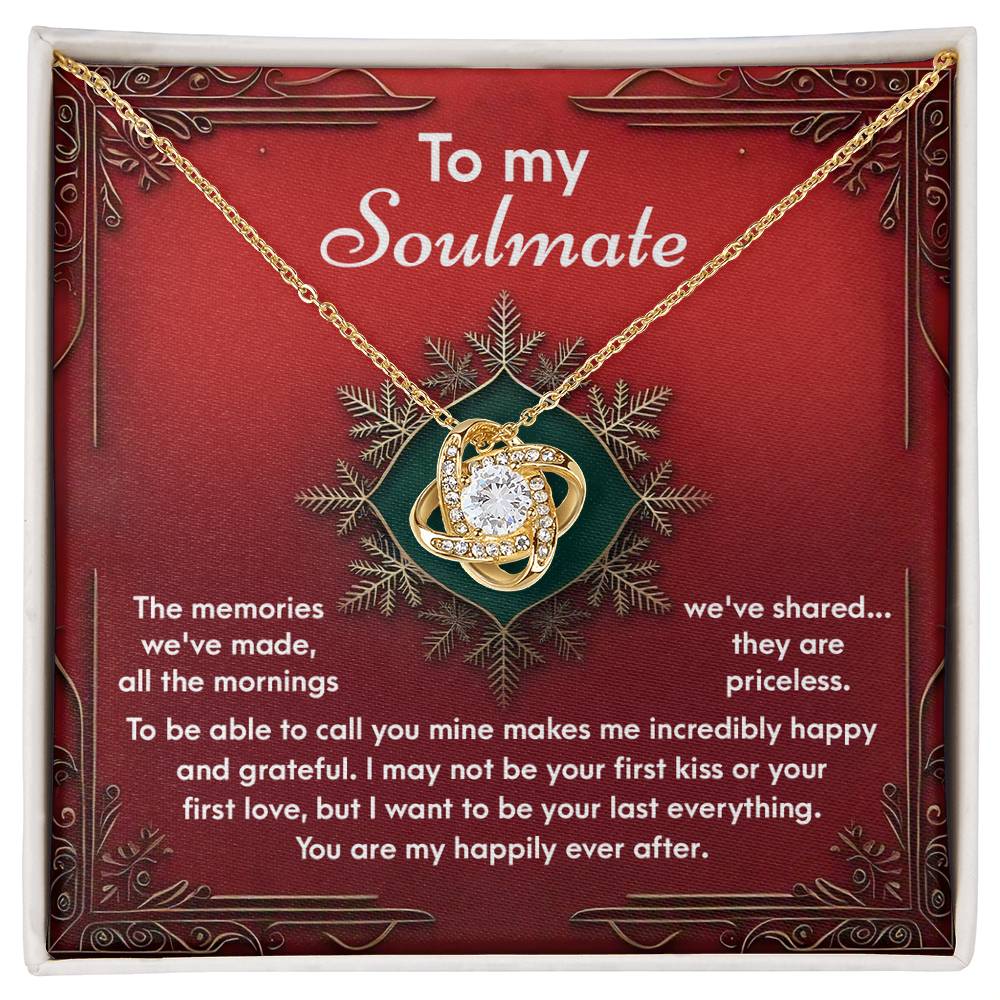 Gift for Soulmate - The Memories - Love Knot Pendant Necklace