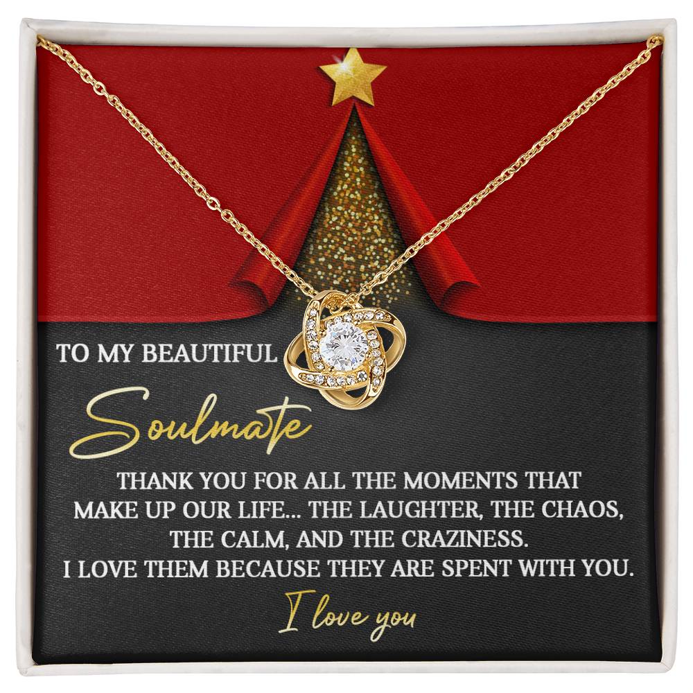 Gift for Soulmate - The Moments - Love Knot Pendant Necklace