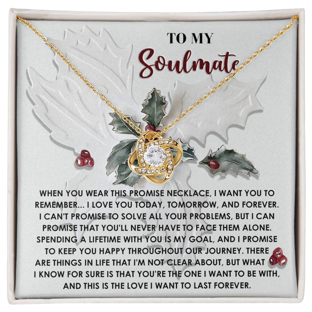 Gift for Soulmate - To Be With You - Love Knot Pendant Necklace