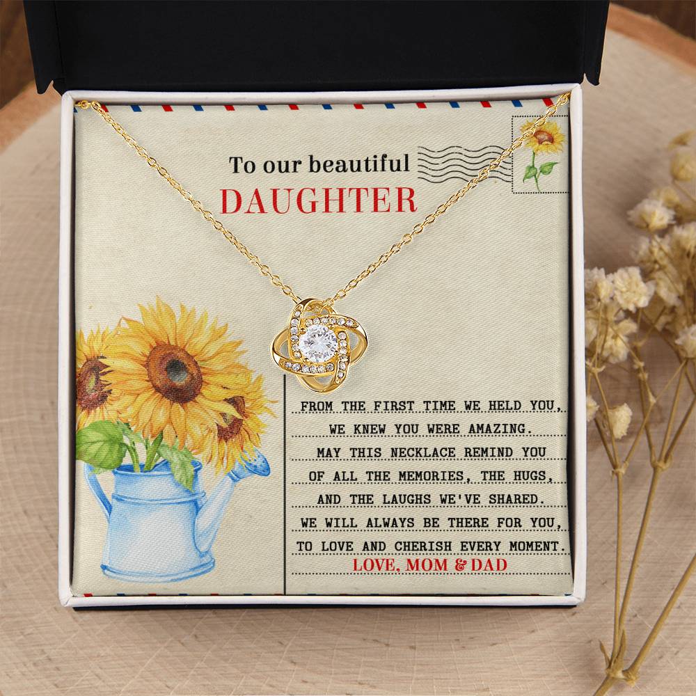 Daughter - The First Time - Love Knot Pendant Necklace