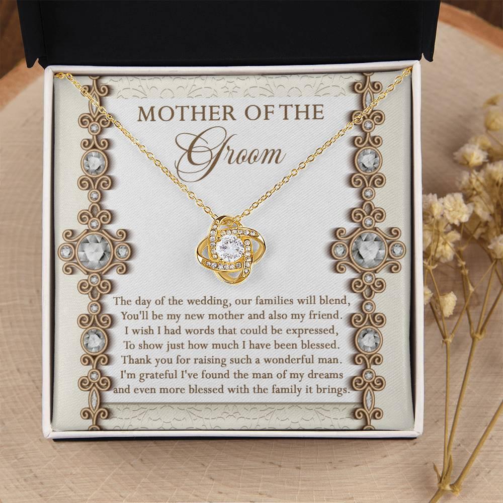 Mother of the Groom Gift New Mother and Friend Love Knot Pendant Necklace