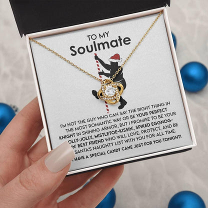 Gift for Soulmate - For All Time - Love Knot Pendant Necklace