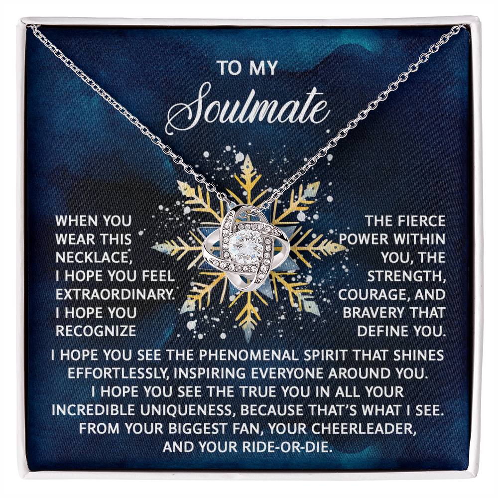 Gift for Soulmate - Phenomenal Spirit - Love Knot Pendant Necklace