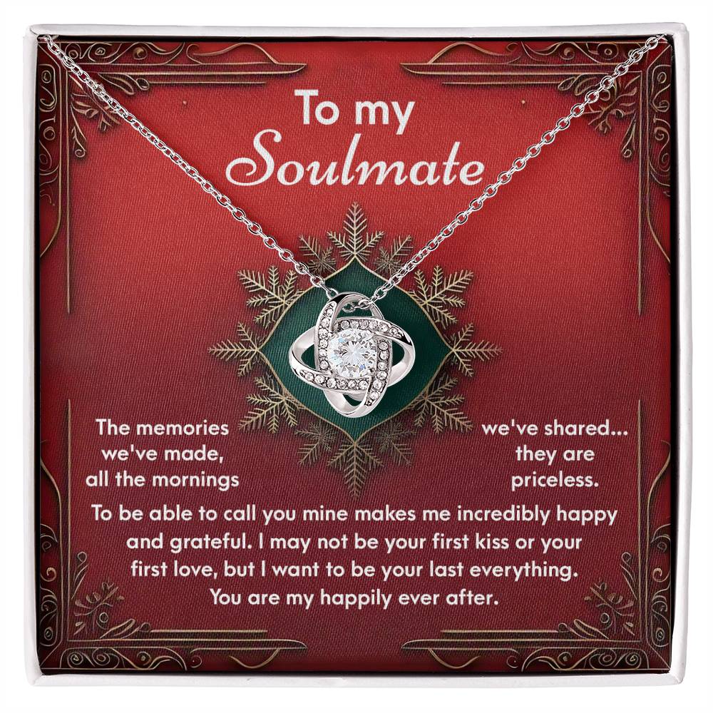 Gift for Soulmate - The Memories - Love Knot Pendant Necklace