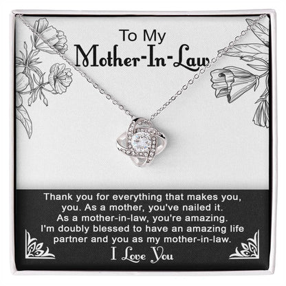 To My Mother-in-Law You Nailed It as a Mother Pendant Necklace