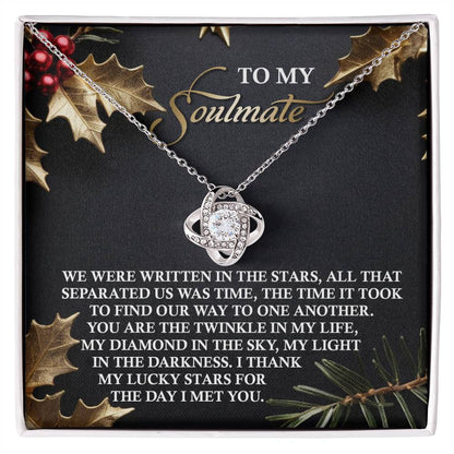 Gift for Soulmate - In The Stars - Love Knot Pendant Necklace