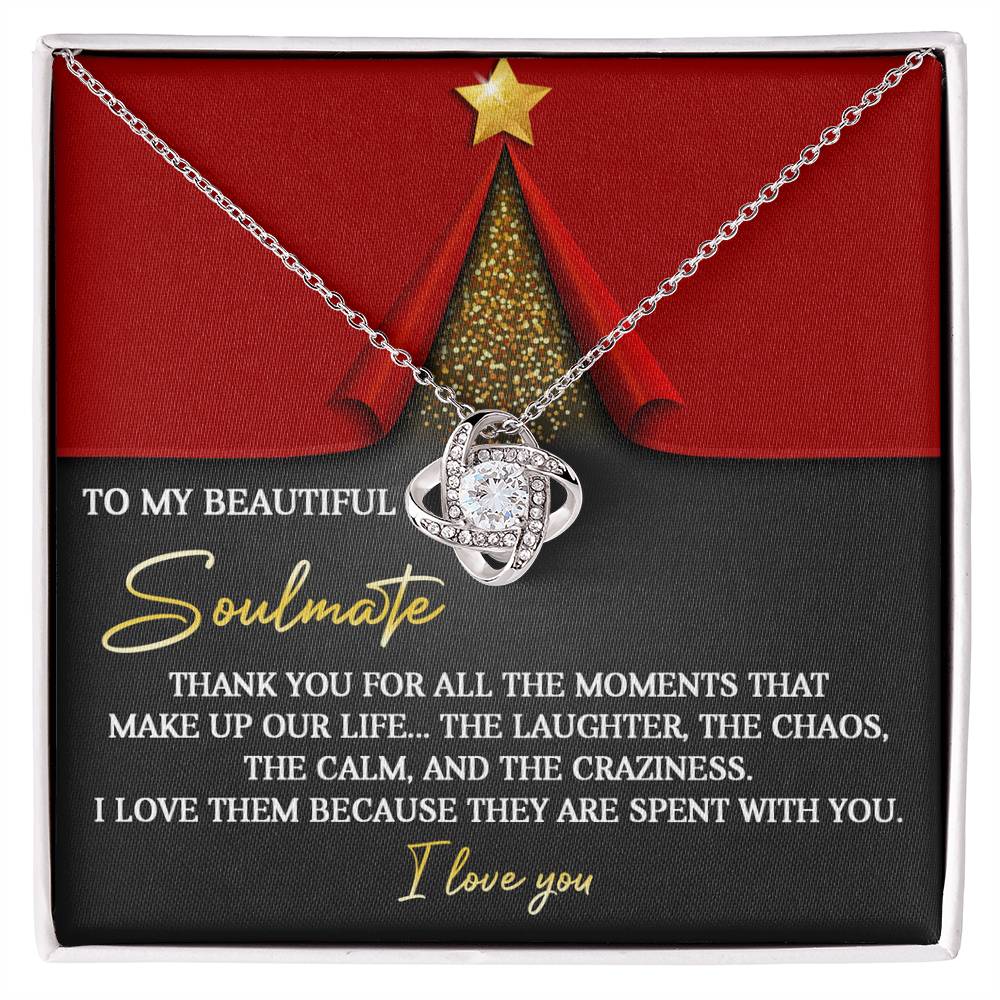 Gift for Soulmate - The Moments - Love Knot Pendant Necklace