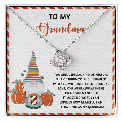 Gift for Grandma - Needed It Most - Love Knot Pendant Necklace