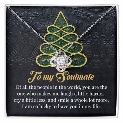 Gift for Soulmate - In My Life - Love Knot Pendant Necklace