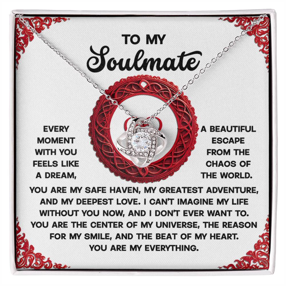 Gift for Soulmate - Like A Dream - Love Knot Pendant Necklace