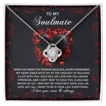 Gift for Soulmate - Hold You Close - Love Knot Pendant Necklace