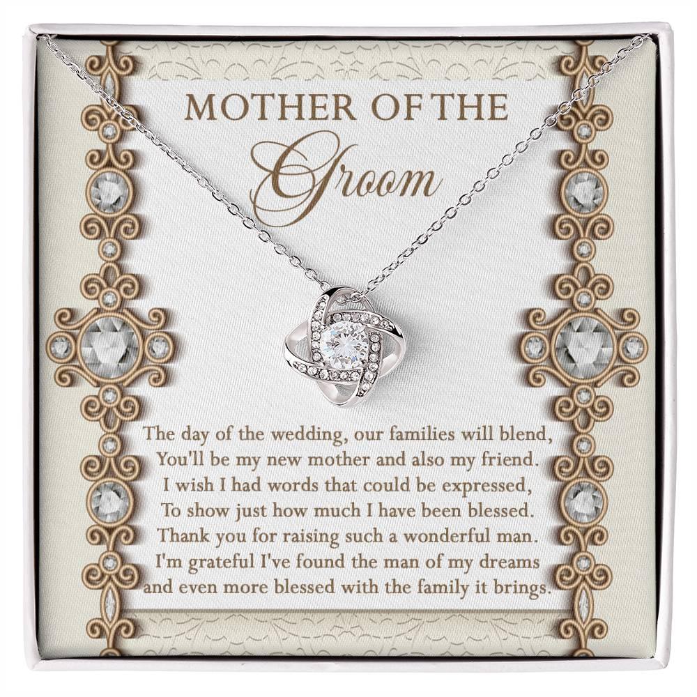 Mother of the Groom Gift New Mother and Friend Love Knot Pendant Necklace