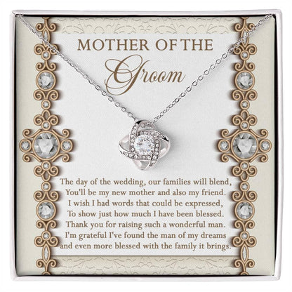 Mother of the Groom Gift New Mother and Friend Love Knot Pendant Necklace