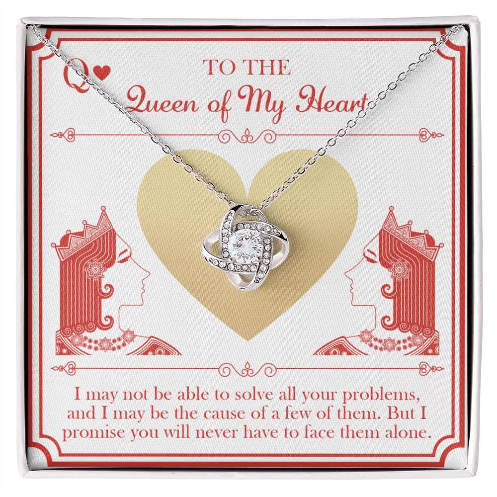 Wife Wedding Day Gift - The Queen - Love Knot Pendant Necklace