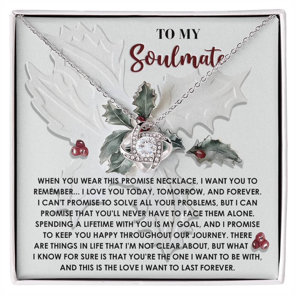 Gift for Soulmate - To Be With You - Love Knot Pendant Necklace