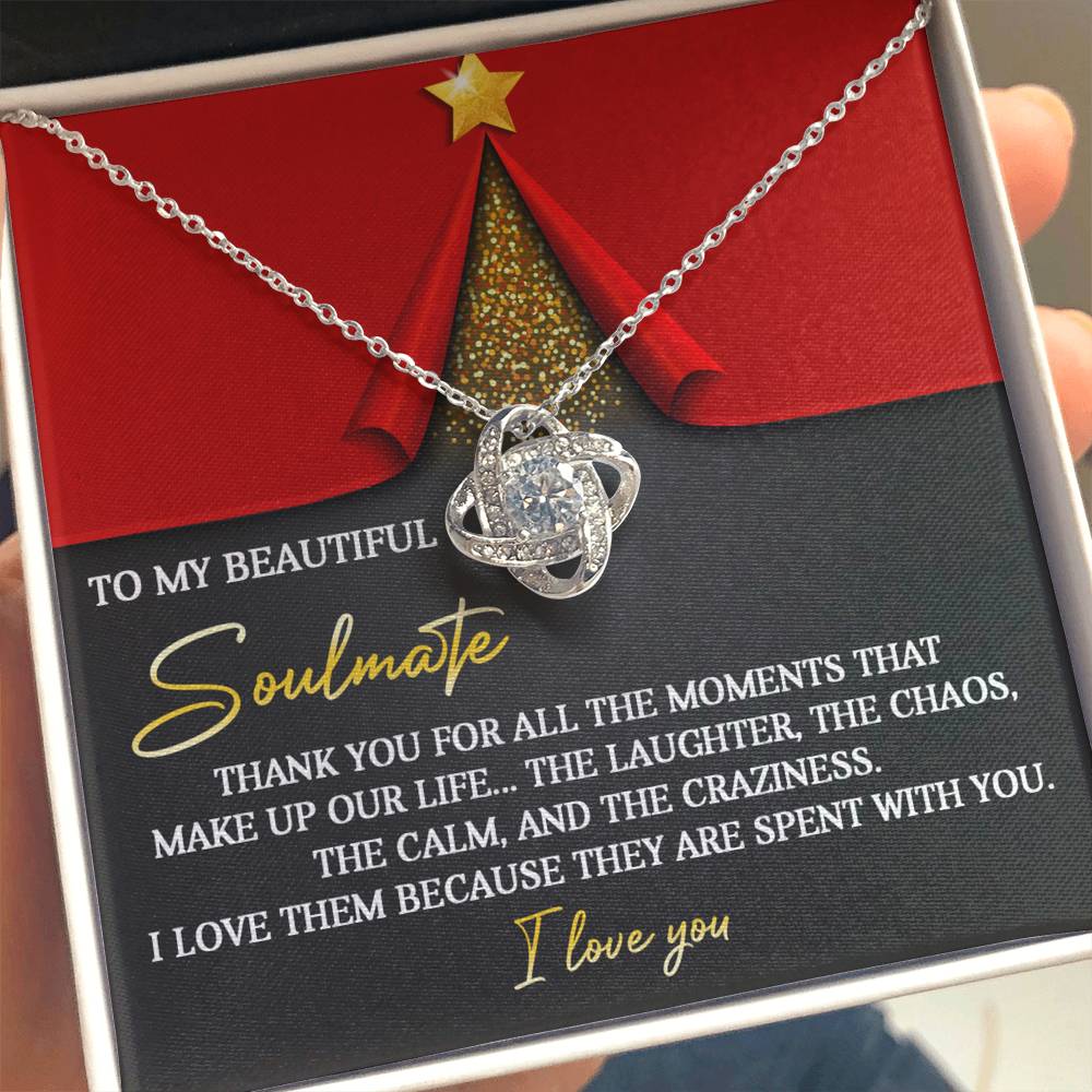 Gift for Soulmate - The Moments - Love Knot Pendant Necklace