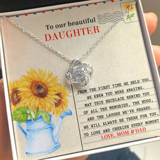 Daughter - The First Time - Love Knot Pendant Necklace