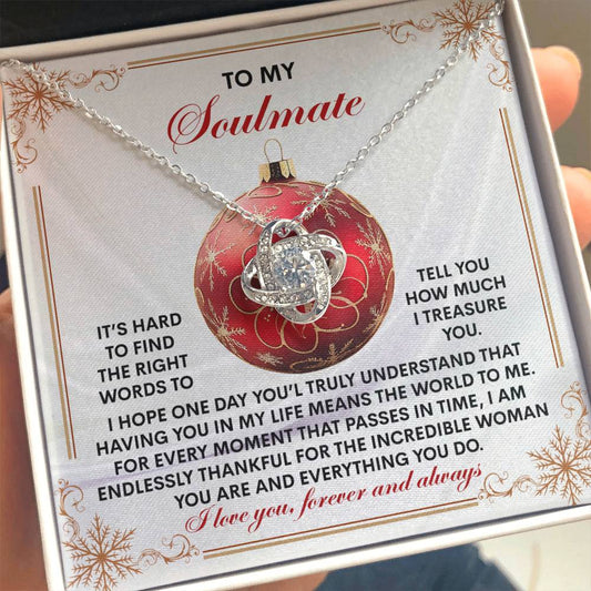 Gift for Soulmate - Incredible Woman - Love Knot Pendant Necklace