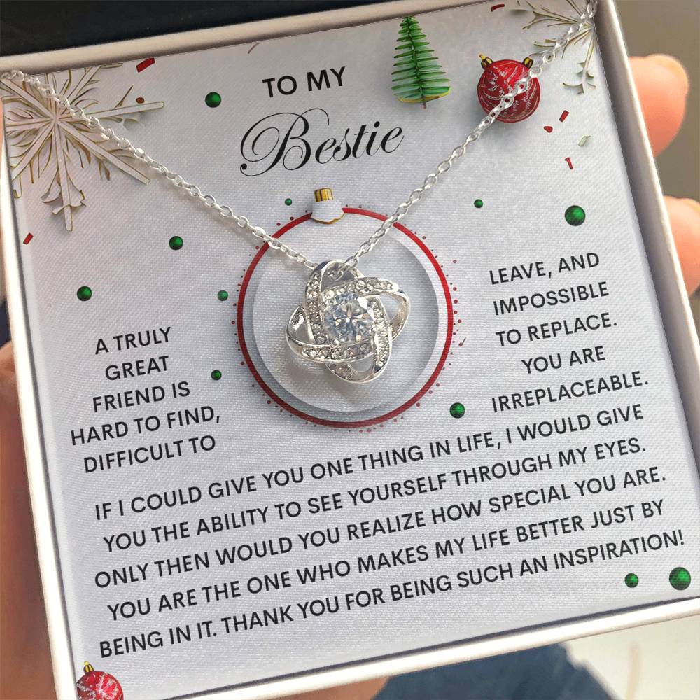 Gift for Bestie - The One - Love Knot Pendant Necklace