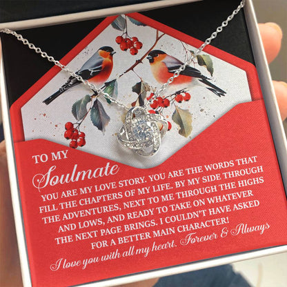 Gift for Soulmate - My Love Story - Love Knot Pendant Necklace