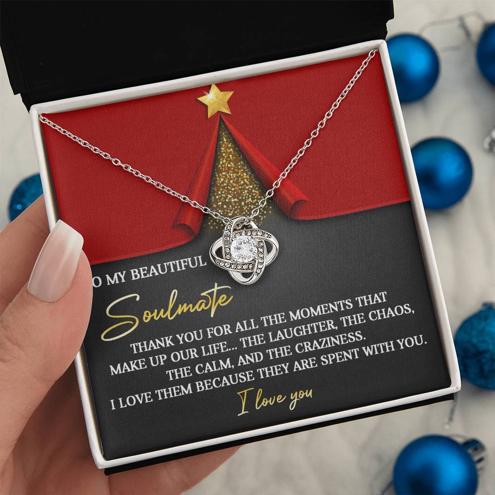 Gift for Soulmate - The Moments - Love Knot Pendant Necklace